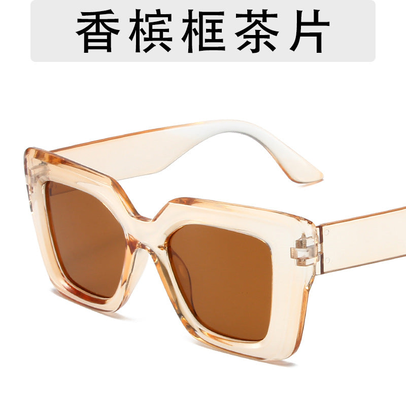 Gafas de sol cuadradas de montura grande de moda