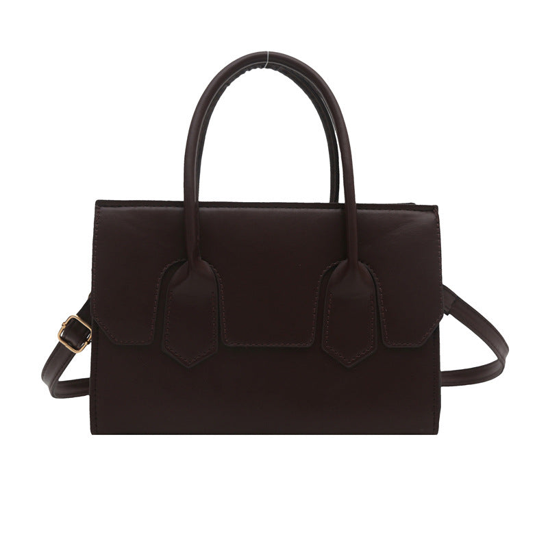Sac à main carré décontracté de couleur unie pour femme, petit format