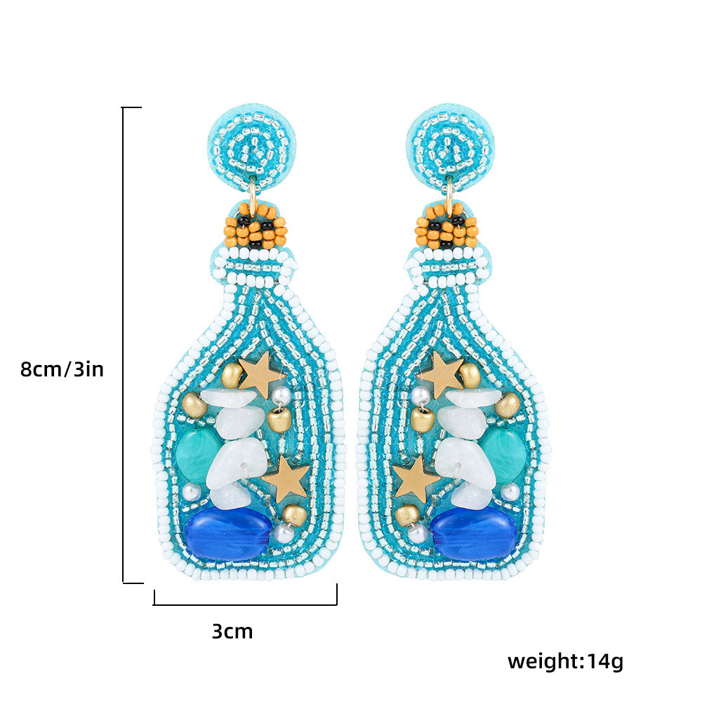 Summer Vacation Marine Style Shell Earrings