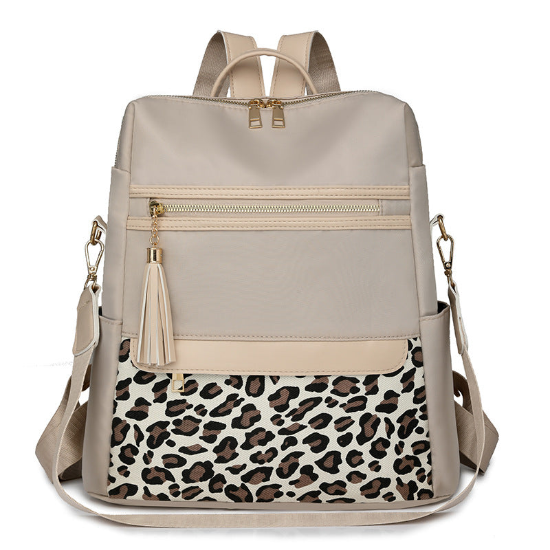 Lightweight Travel Multi-Use Leopard Schoolbag
