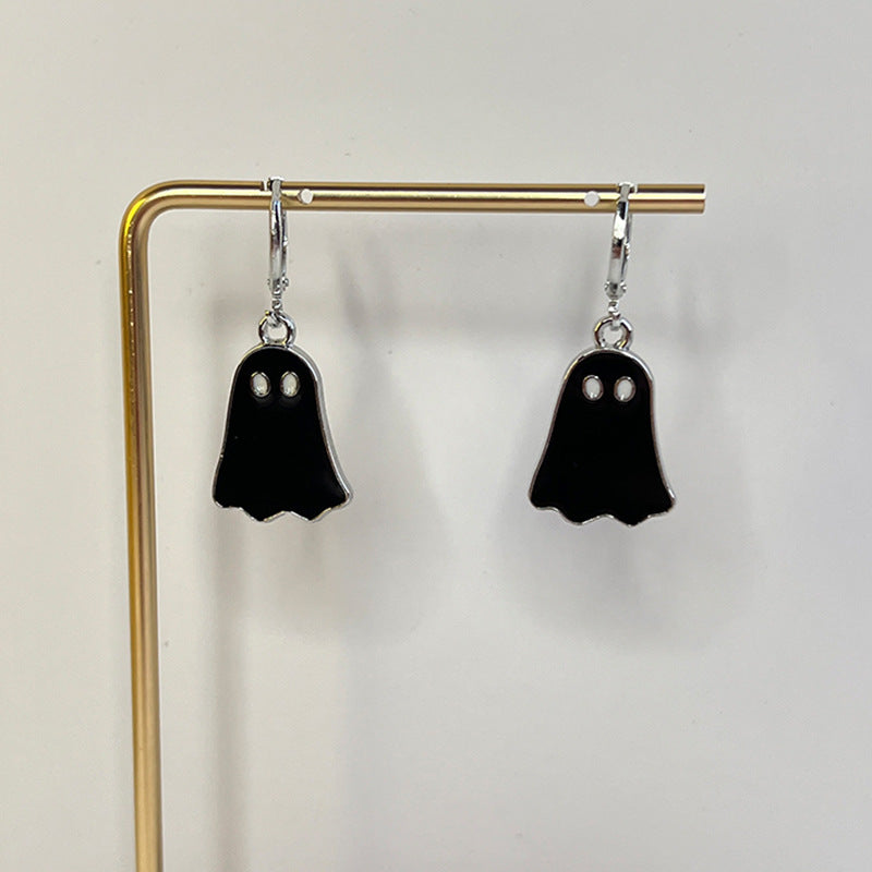 Women Fashion Cute Halloween Walking Ghost Earrings