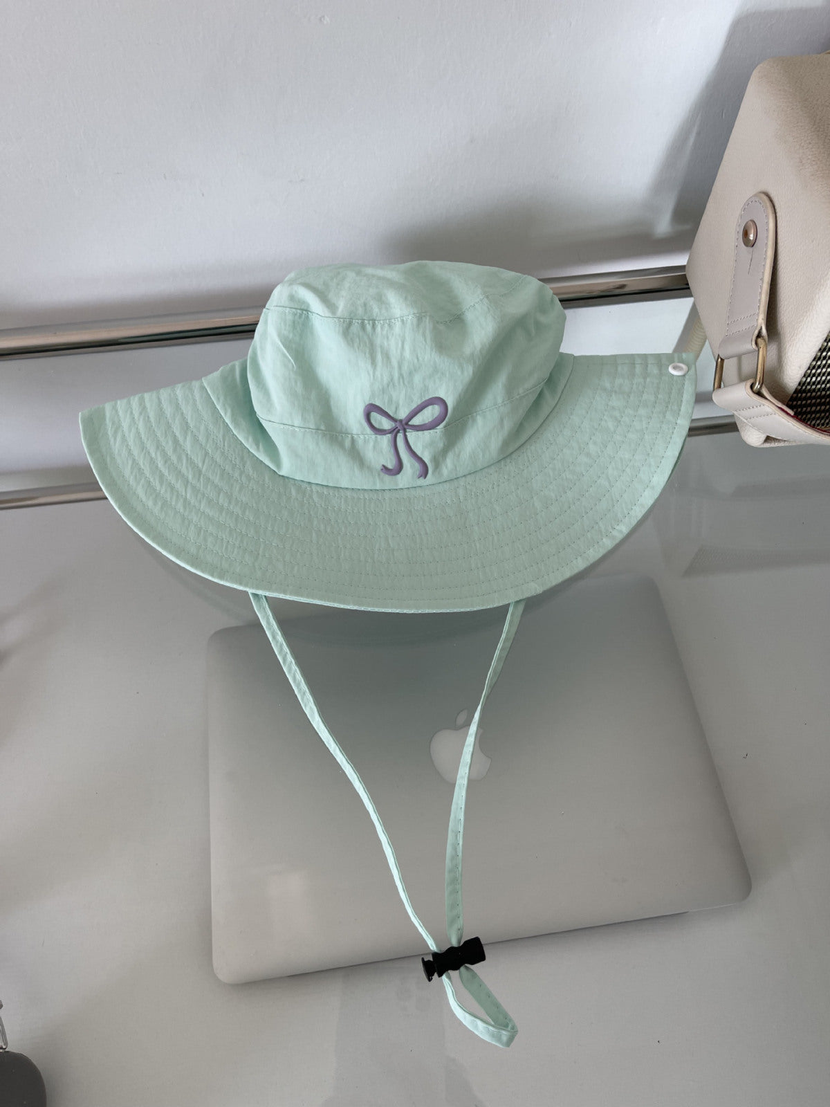 Chapeau bob tendance pour femme, joli et mignon, avec nœud rose