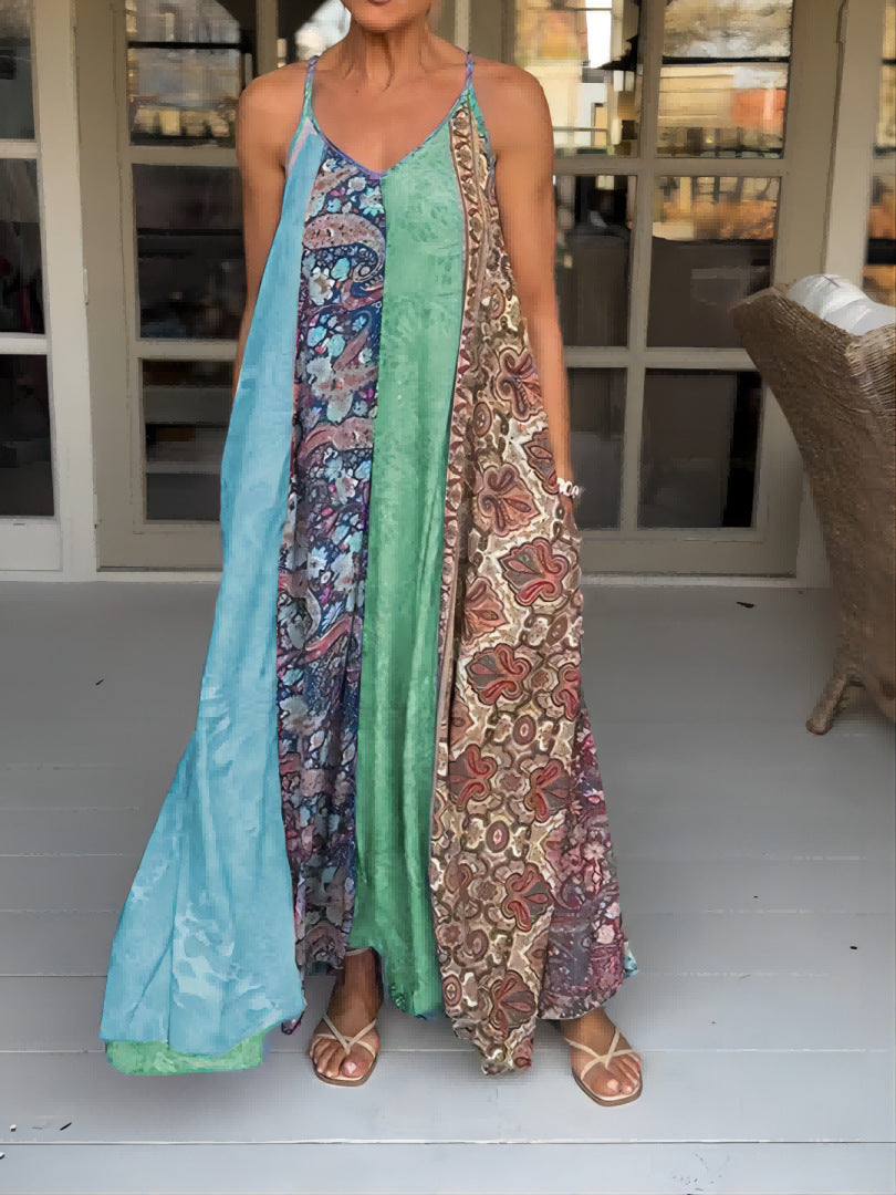 Summer Women Casual Vacation Beach Maxi Dress