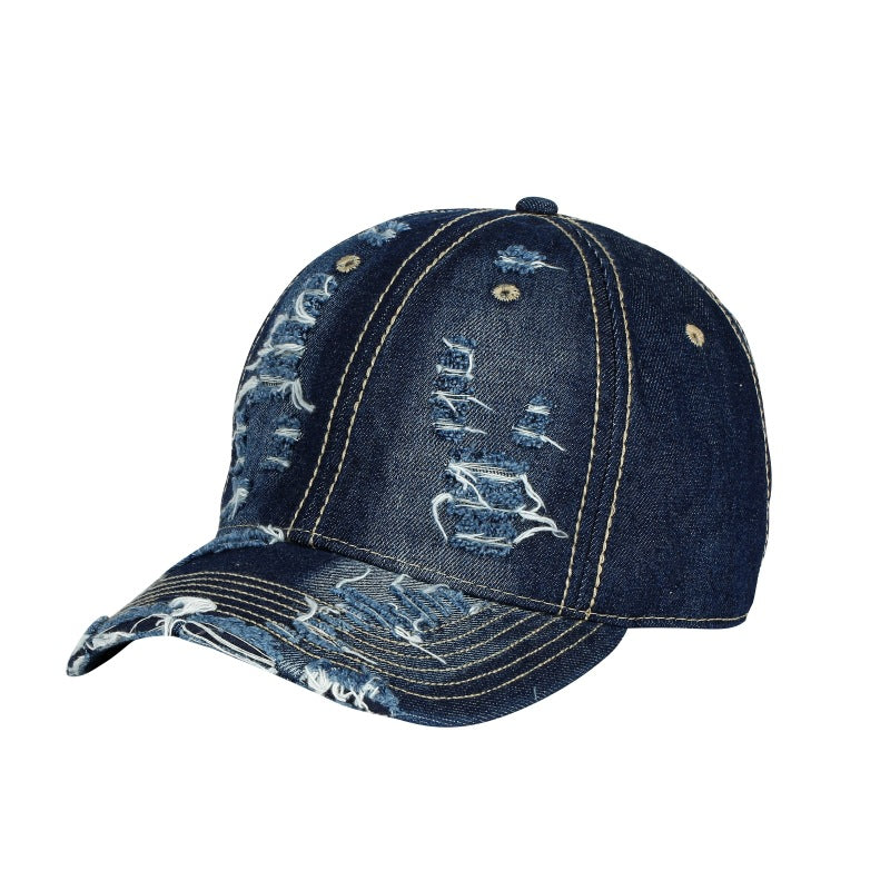 Fashion Vintage Washed Cut Edge Design Cap