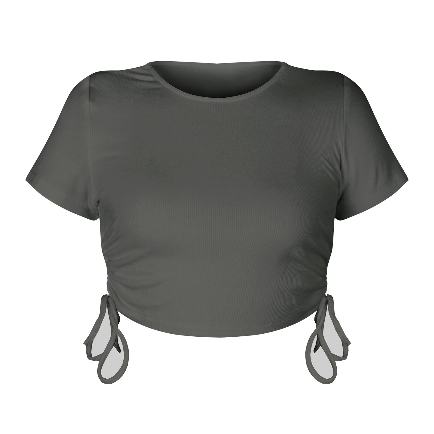 Women'S Ribbed Cotton Spandex Cropped Top