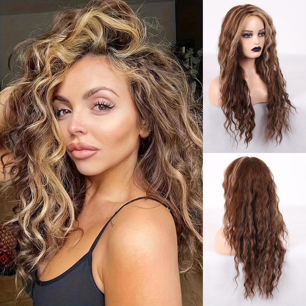 Fashion Gradient Long Curly Wig High Temperature Wire