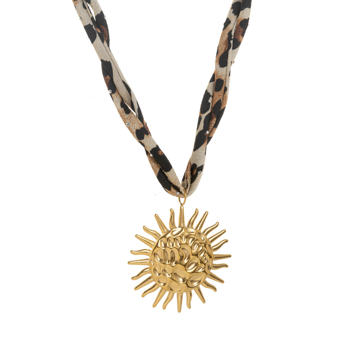 Women Fashion Leopard Starfish Pendant Sea Necklace