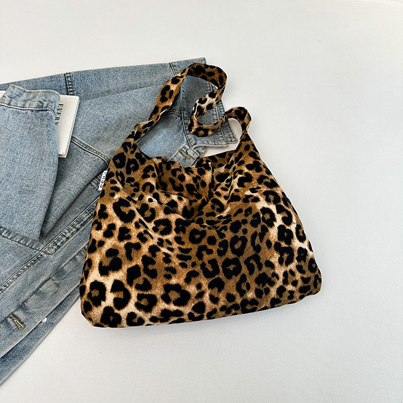 Bolso tote de lona informal de gran capacidad para mujer