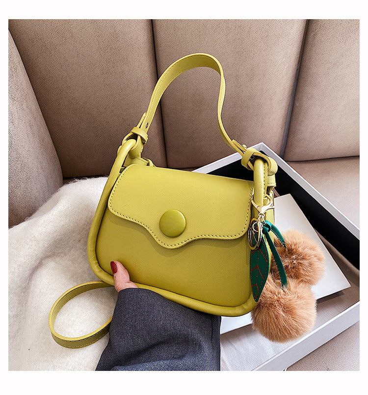 Simple Women Color Blocking Shoulder Bag