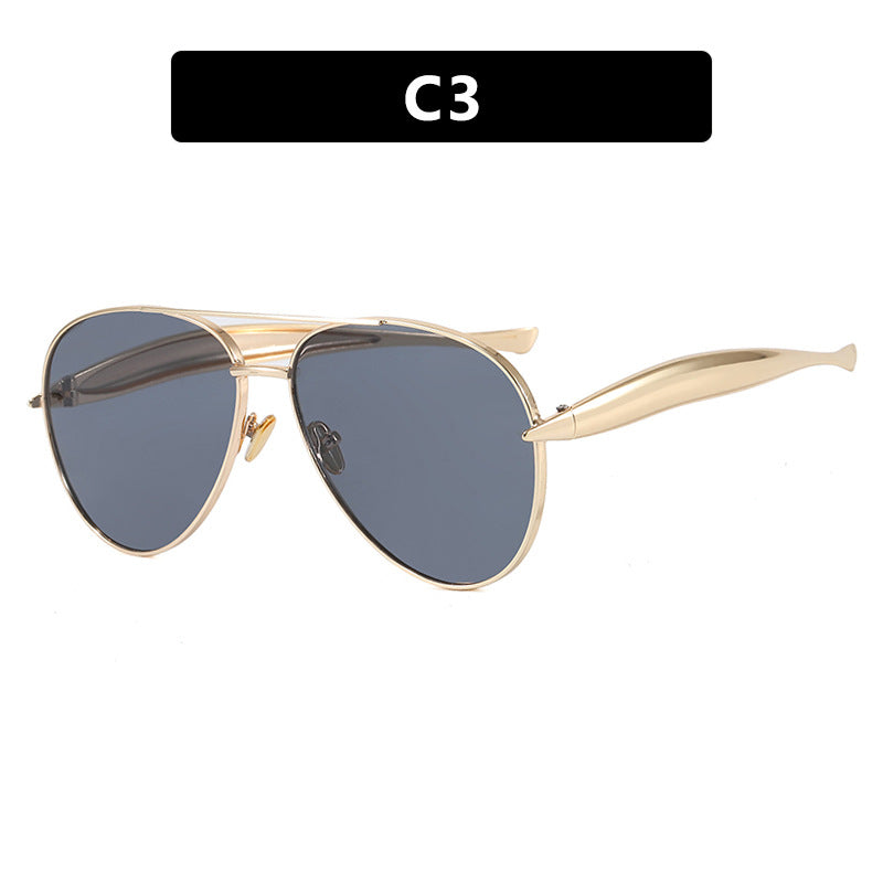 Toad Shaped Metal Sunglasses