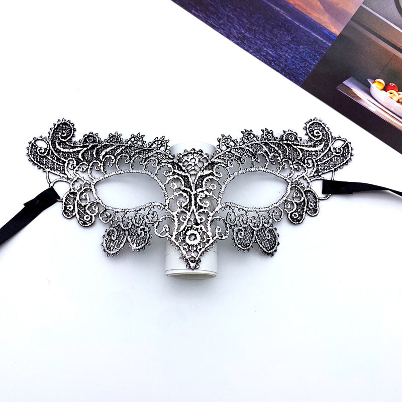 Women Fashion Cutout Sexy Lace Fox Halloween Mask