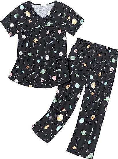 Ensemble pyjama graphique Noël Halloween T-shirt et pantalon