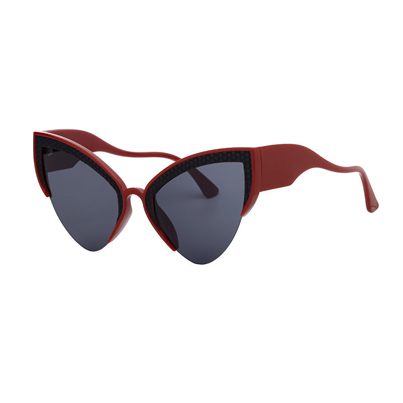 Gafas de sol de moda con protección UV para mujer con diseño de ojo de gato