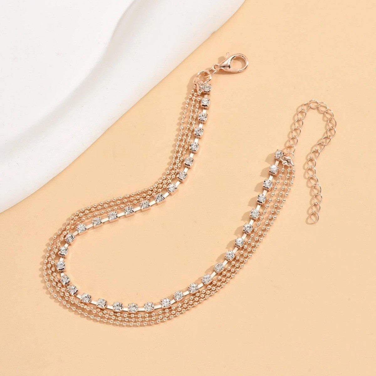 Exotic Retro Fashion Multi-Layer Tassel Metal Chain Anklet