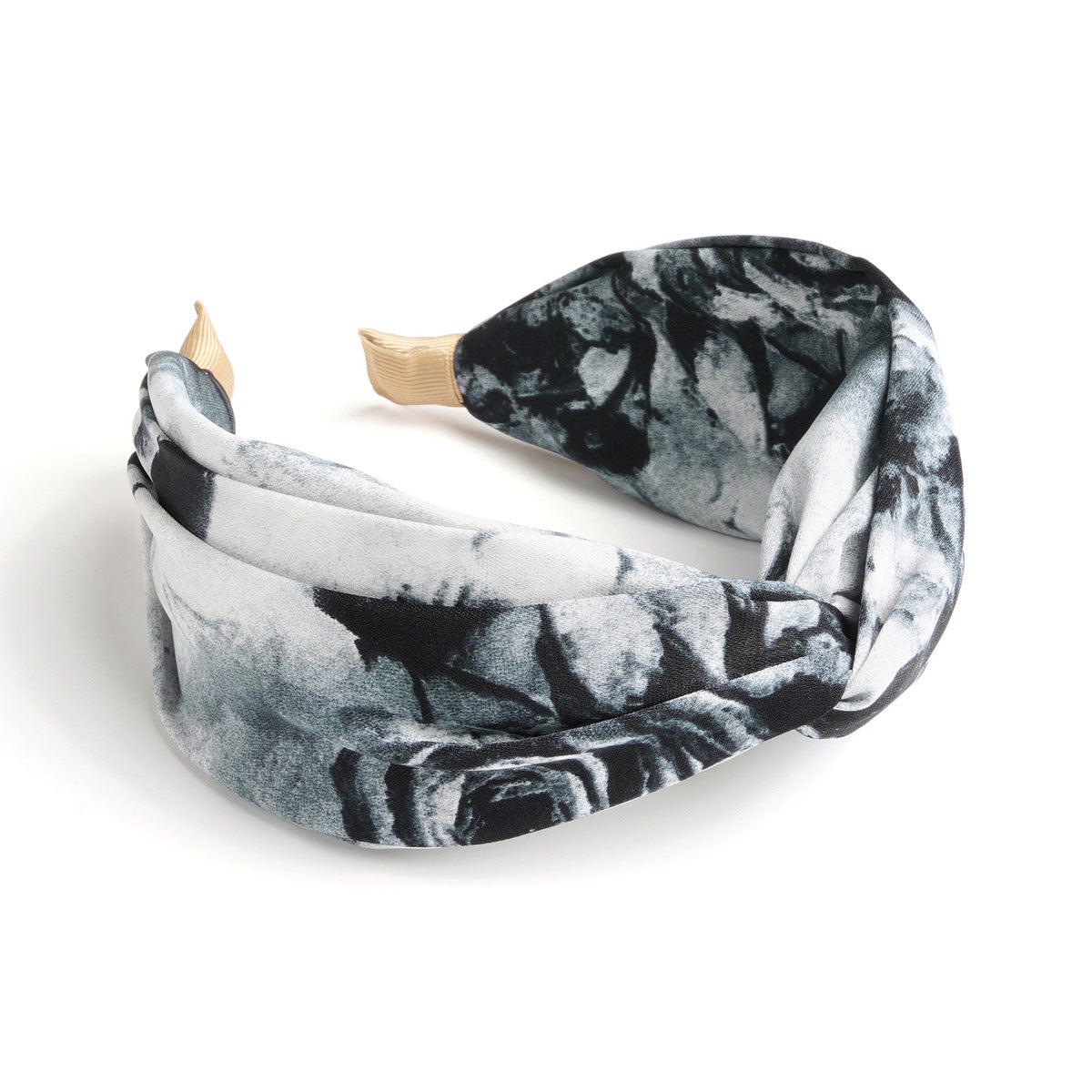 Banda ancha para el cabello con efecto tie-dye estilo bohemio para mujer con un estilo dulce