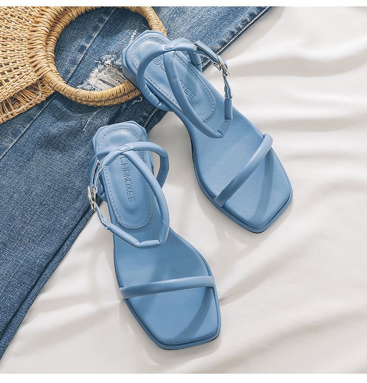 Sandales à bride cheville pour femme, idéales pour les vacances d'été ou la plage
