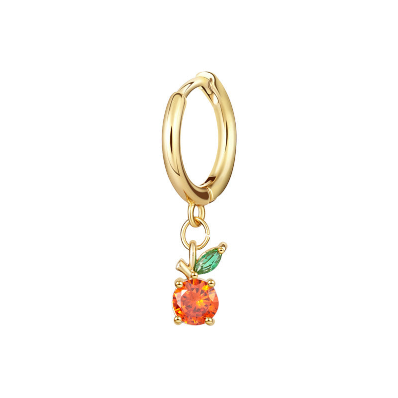 Boucles d'oreilles exquises en zircon multicolore pour femmes