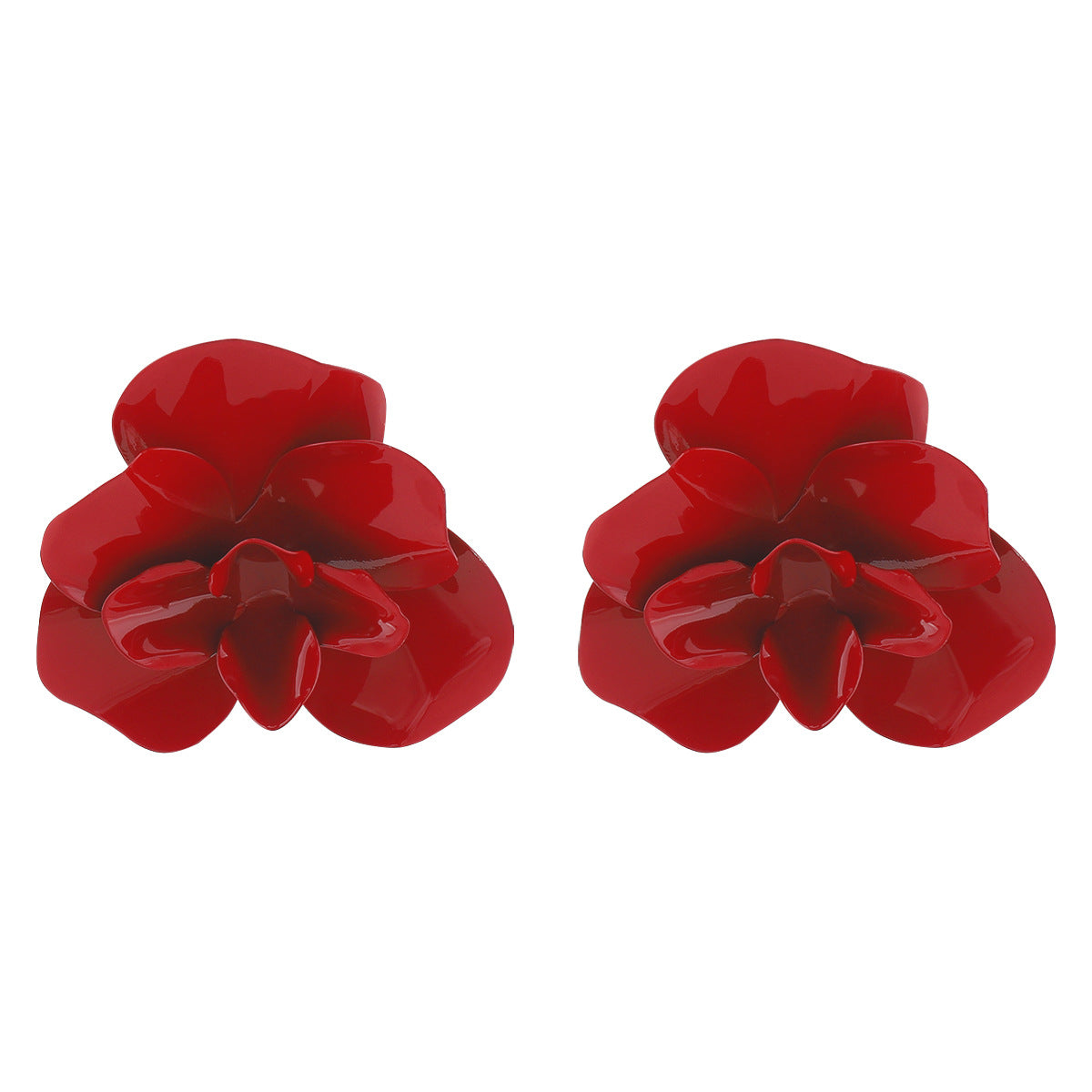 Retro Floral Earrings Alloy Fashion Flowers Style