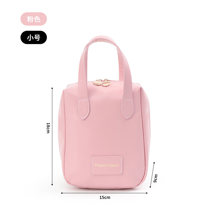 Bolsa de cosméticos portátil, sencilla y moderna, de gran capacidad para mujer.