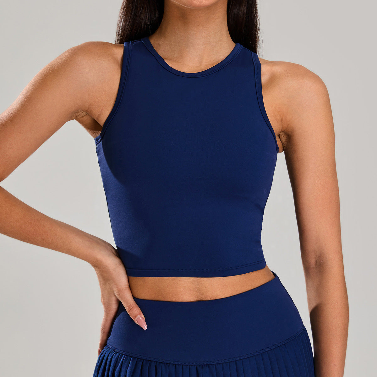 Women's Solid Color Sleeveless Yoga Tanks