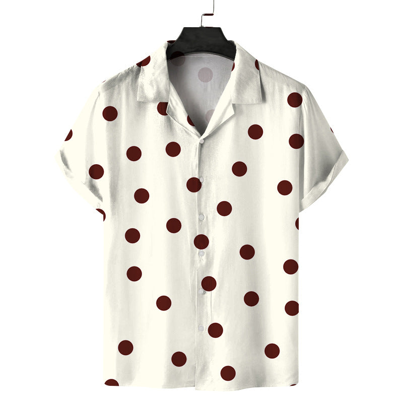 Men Fashion Casual Vacation 3D Palm Tree Print Shirt