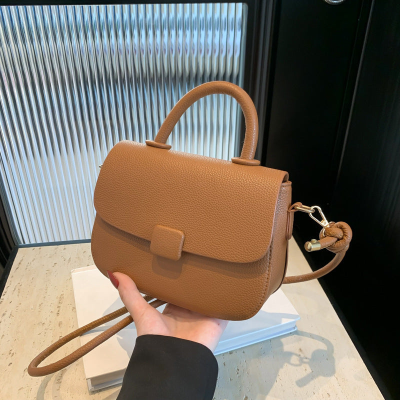 Sac à bandoulière décontracté de couleur unie pour femme