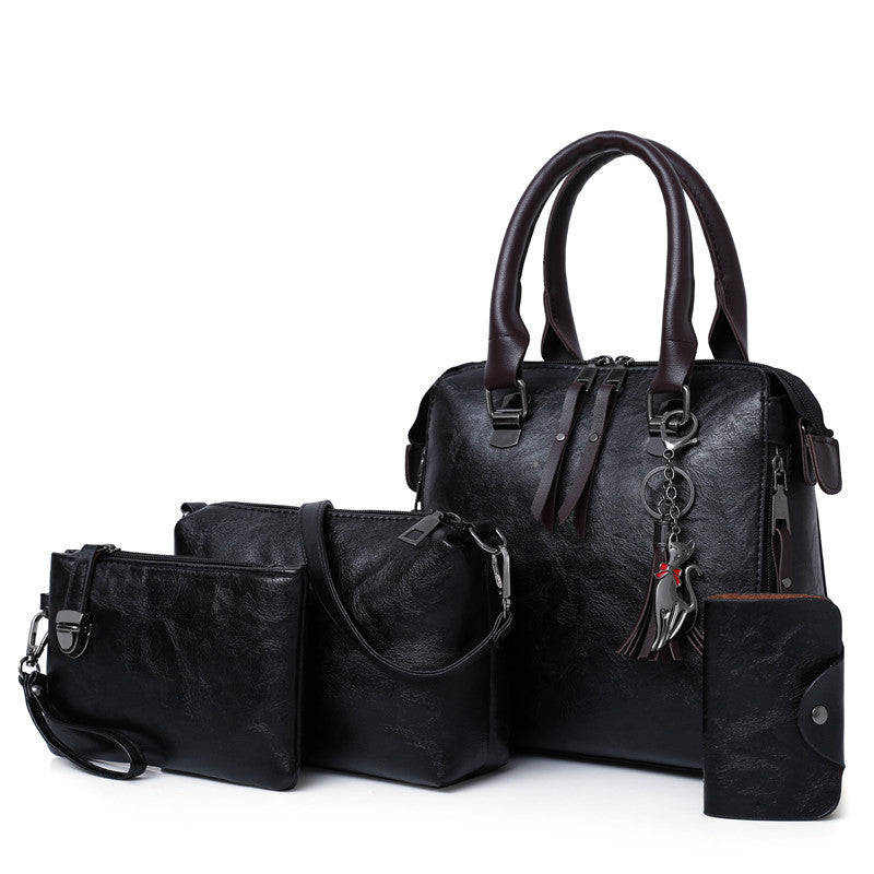 Fashion Women Four-Piece Set Retro Handbag Set