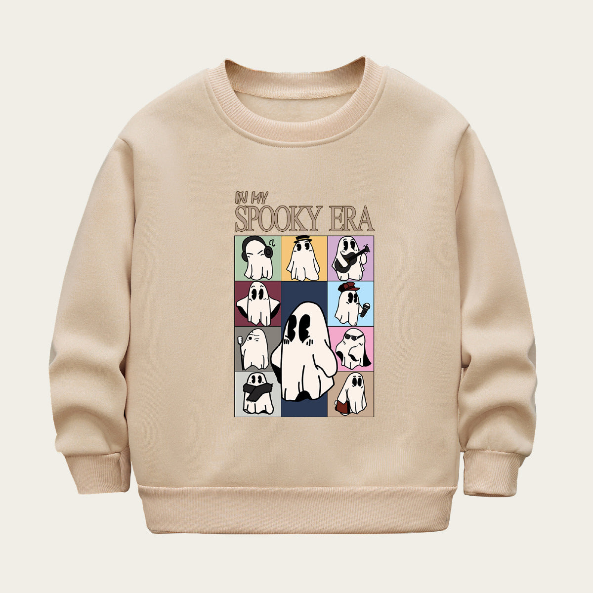 Kids Toddler Boys Girls Cartoon Print Fleece Sweater
