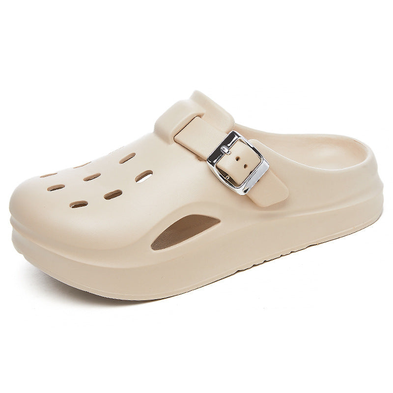 Zapatillas informales con suela gruesa y antideslizantes para mujer