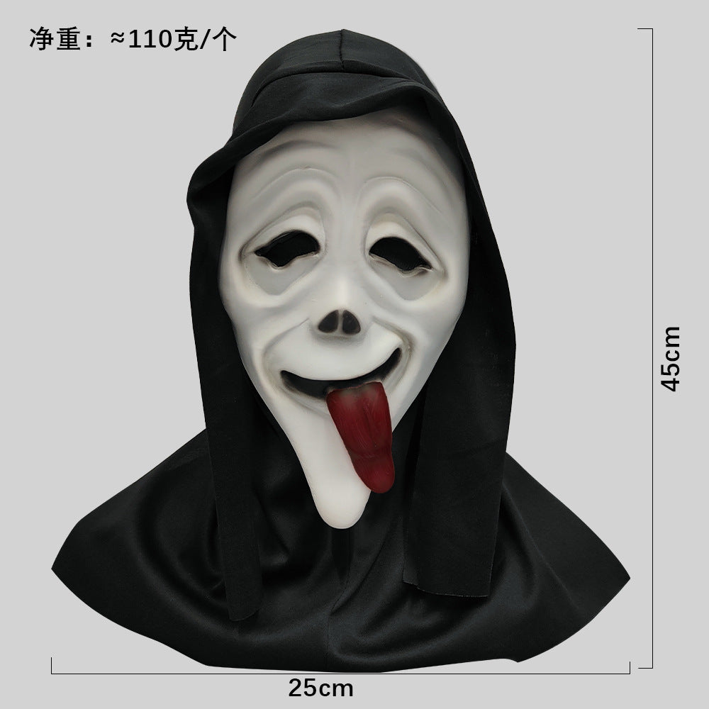 Máscara de calavera de látex blanca de Halloween Scream Horror
