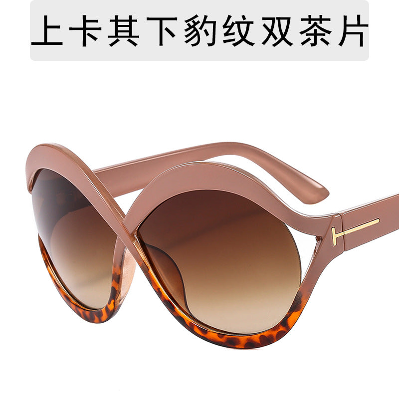 Gafas de sol de moda con montura grande