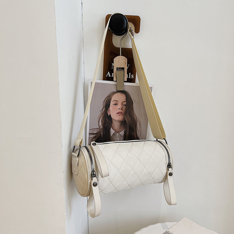 Bolso bandolera romboidal de color liso a la moda para mujer