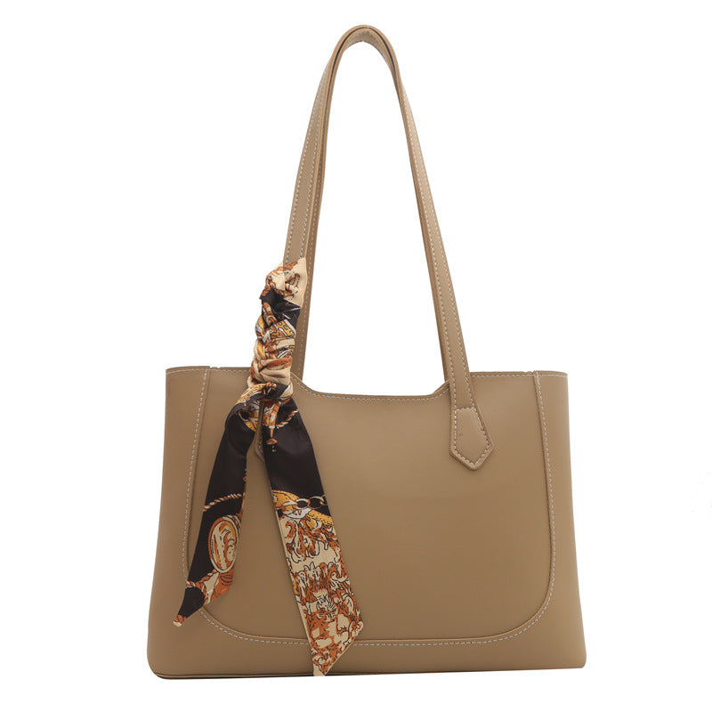 Bolso de mano con cinta de color liso informal a la moda para mujer