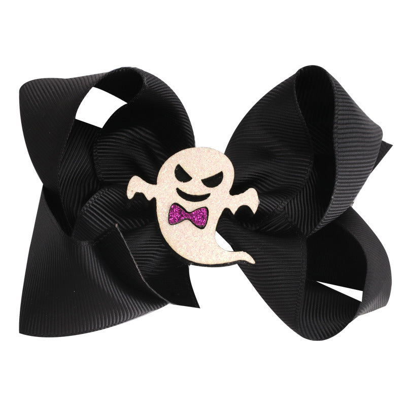 Accessoire pour cheveux d'Halloween pour enfants, épingle à cheveux fantôme en forme de tête de citrouille et de chat mignon