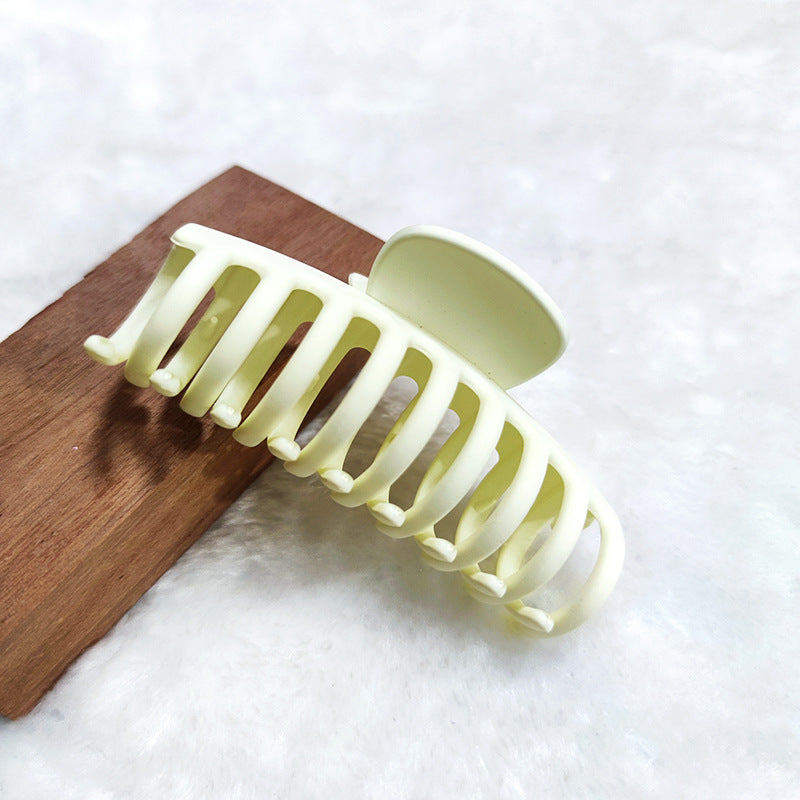 Simple Solid Color Grip Clip for Hair Styling