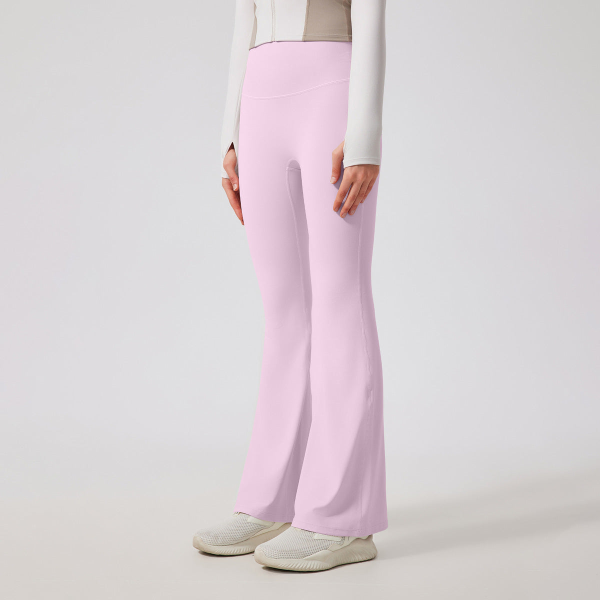 Leggings de sport taille haute de couleur unie pour femmes