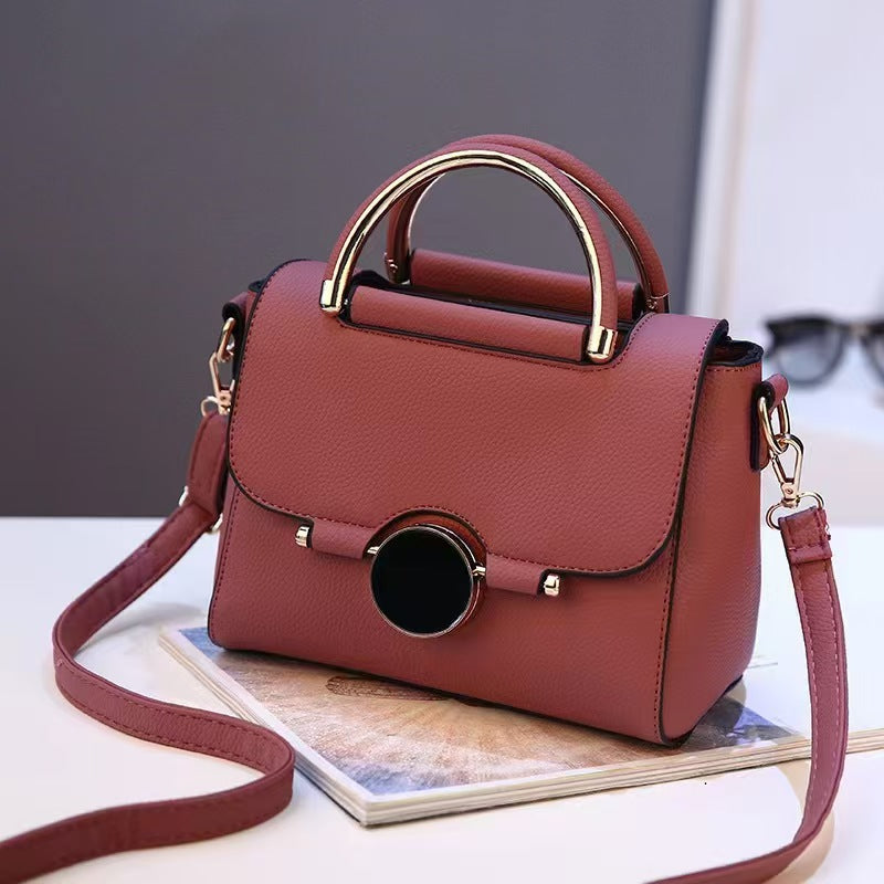 Bolso bandolera de verano para mujer, de color liso
