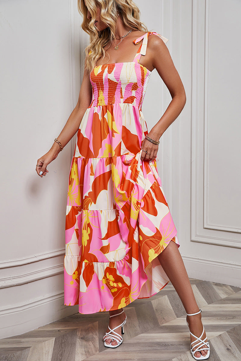 Vestido largo informal de vacaciones para mujer, sin espalda y a la moda