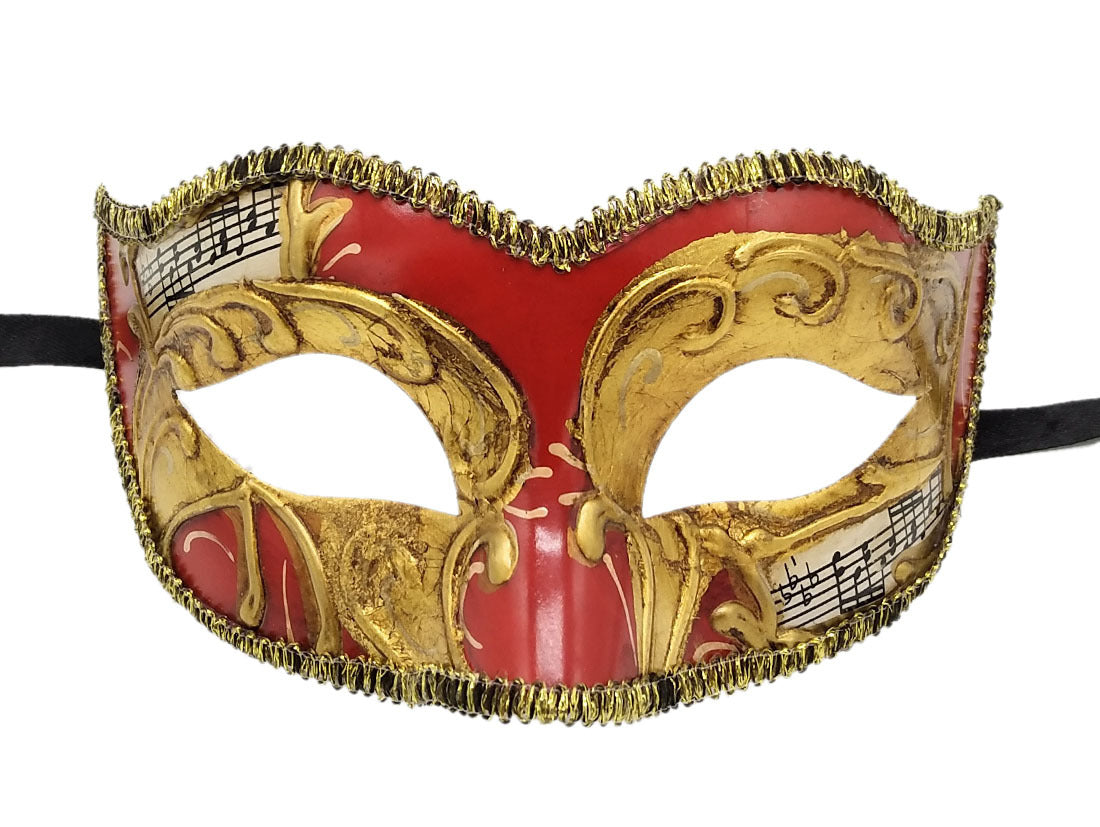 Men Retro Color Matching Halloween Half Face Mask