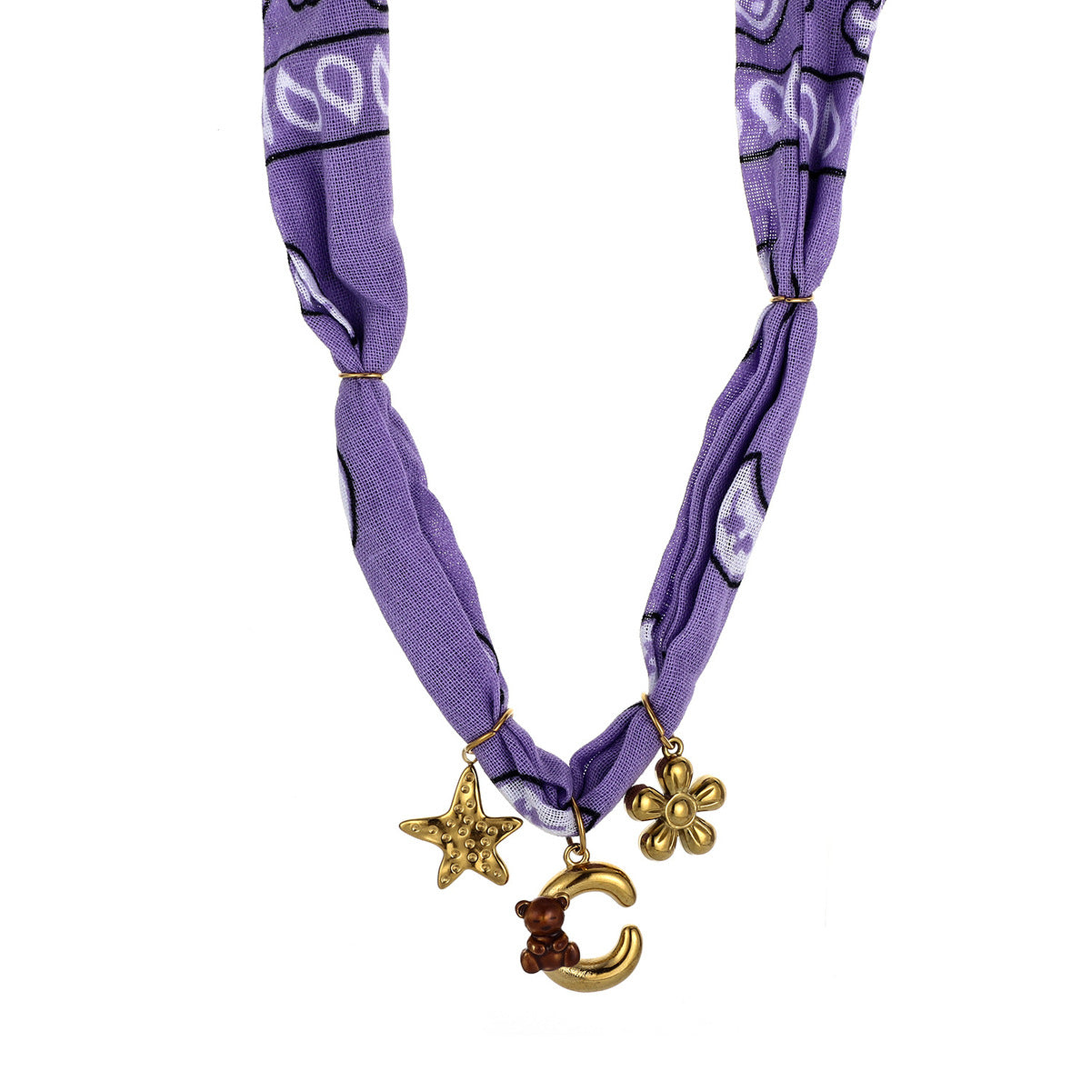Collares de seda con colgante de letras inglesas y aceite de gota hechos a mano para mujer