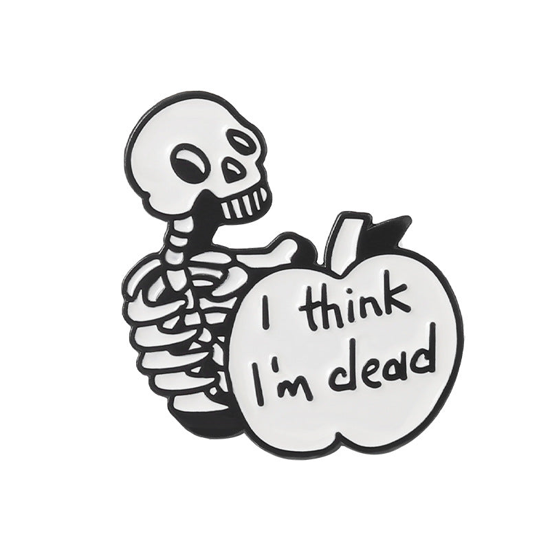 Halloween Women Fashion Dark Punk Skull Brooch