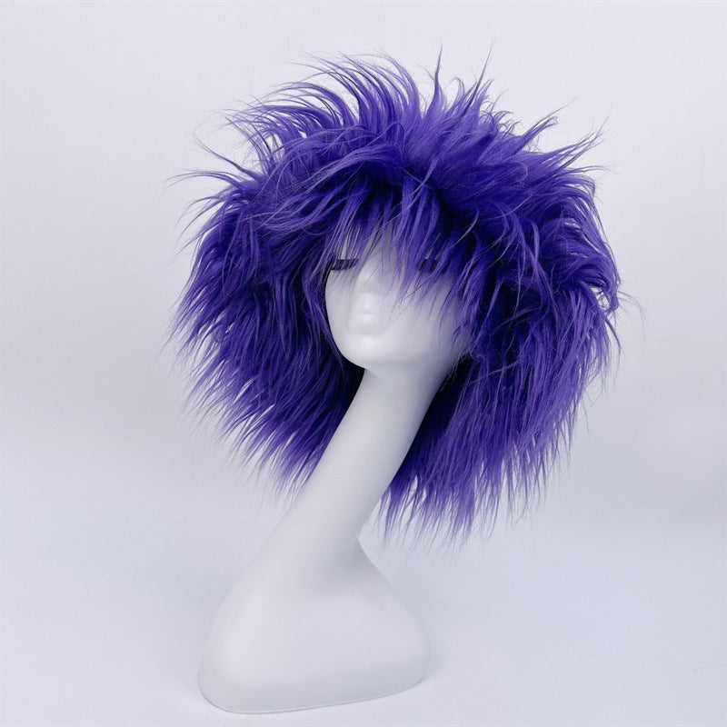 Chapeau de paille en fausse fourrure pour femme, couleurs unies