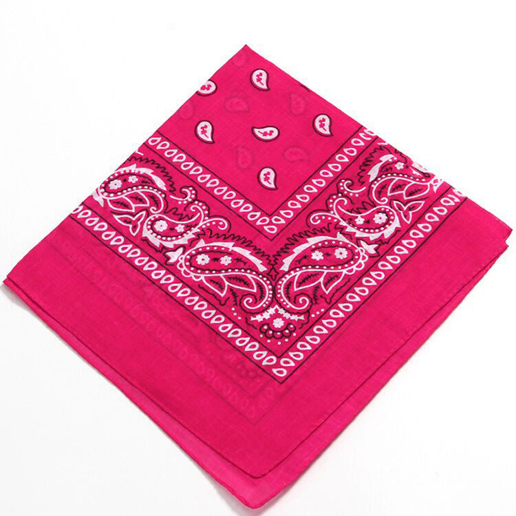 Bufanda cuadrada de algodón con estampado de anacardos para mujer, accesorio de estilo urbano