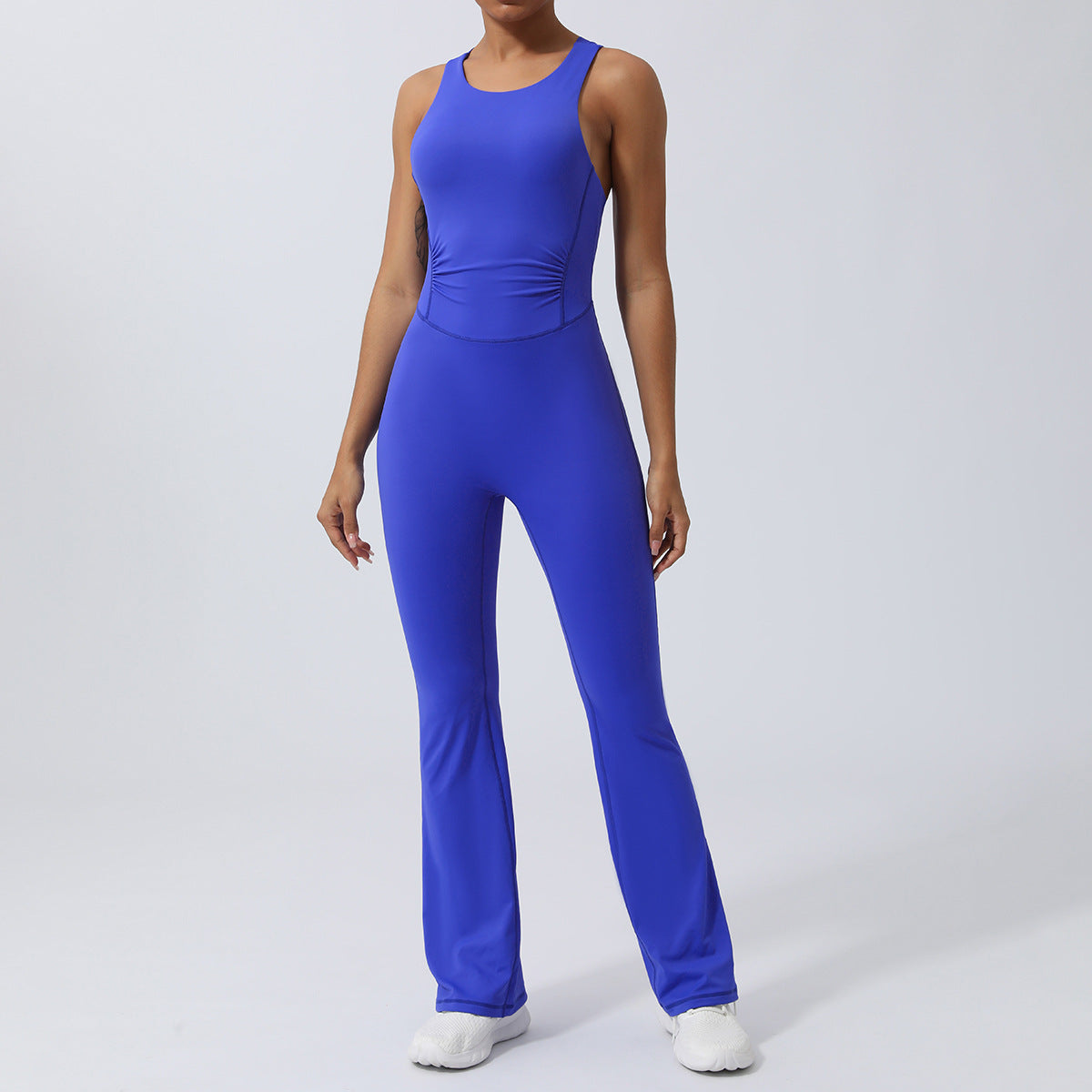 Women Yoga Solid Color Quick-Dry Sports Jumpsuits