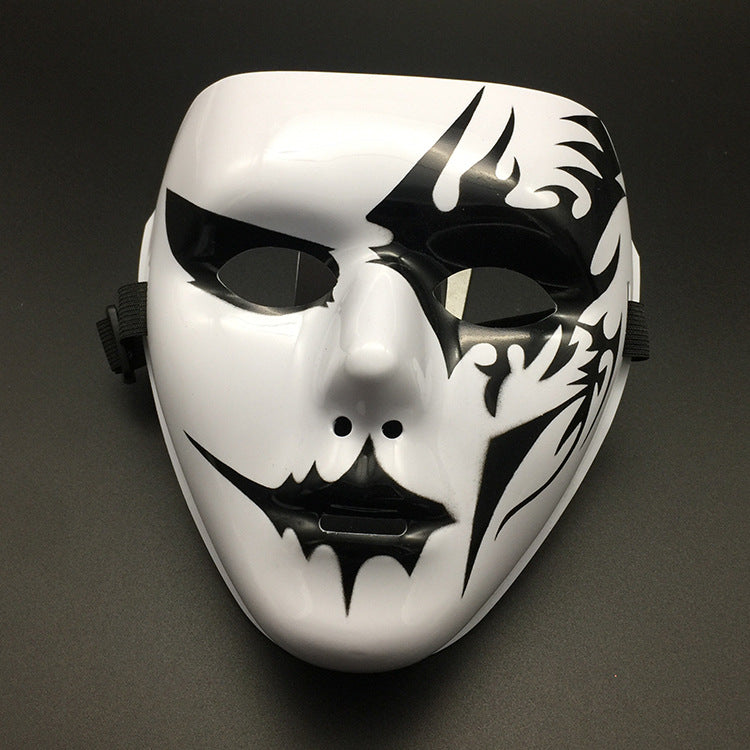 Men Simple Hand-Painted Full-Face Halloween Mask