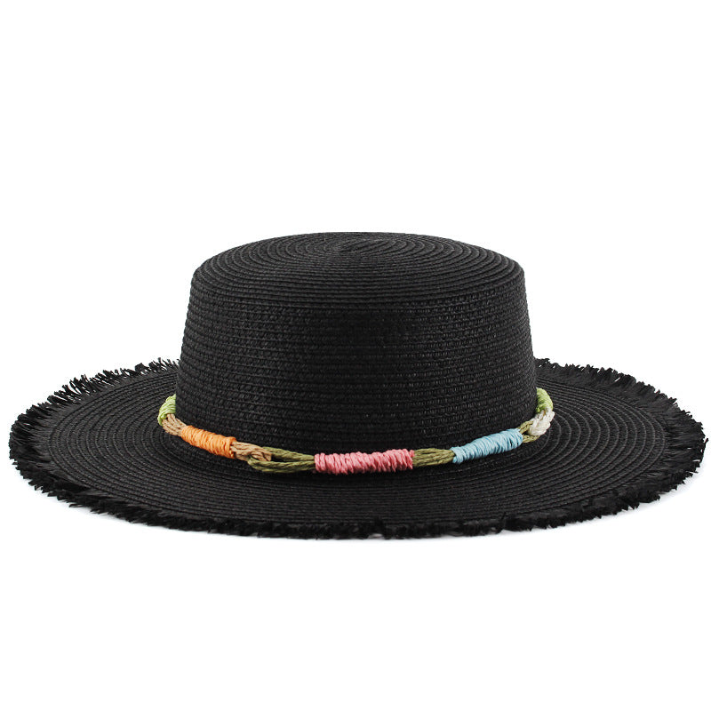 Women Fashion Vacation Beach Tassel Edge Sun Hat