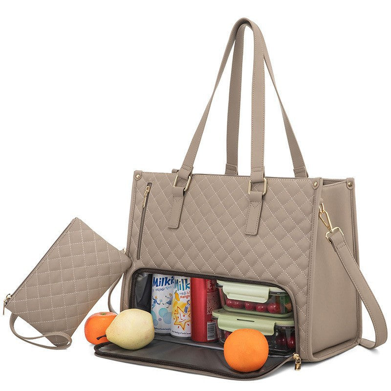 Large-Capacity Leather Storage Tote Bag Set