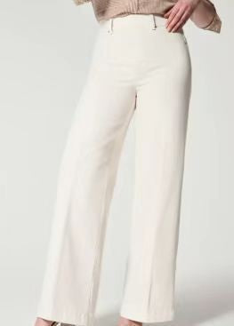 Women Fashion Casual Solid Color Loose Wide Leg Jeans