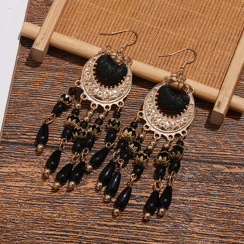 Bohemian Ethnic Style Retro Tassel Earrings