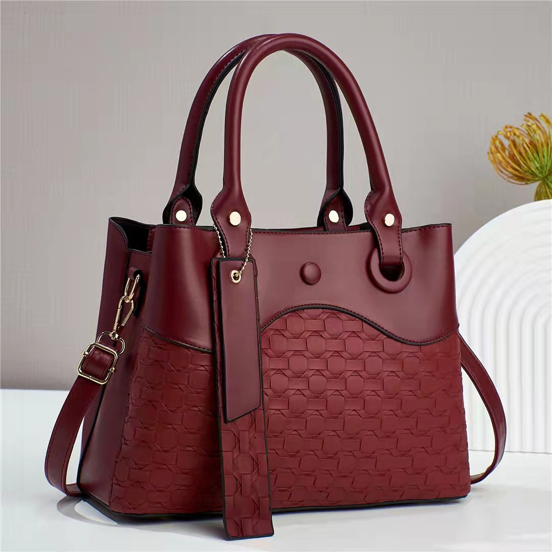 Women Casual Solid Color Shoulder Handbag Bag